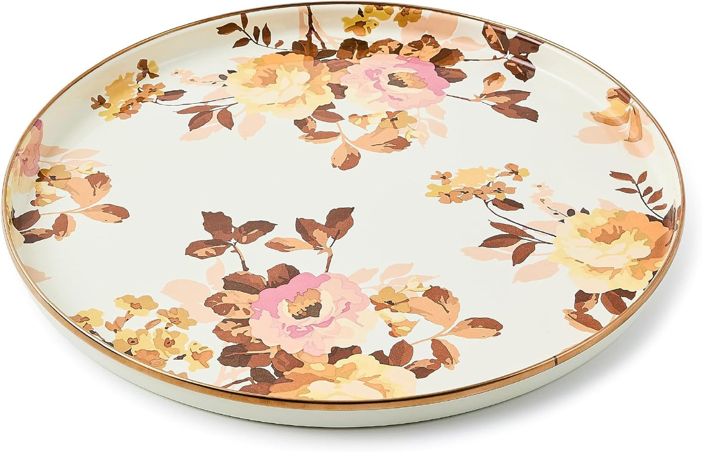 MACKENZIE-CHILDS Enamel Round Tray for Elegant Serving Needs