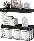 QEEIG Bathroom Shelves Over Toilet - Stylish Floating Storage