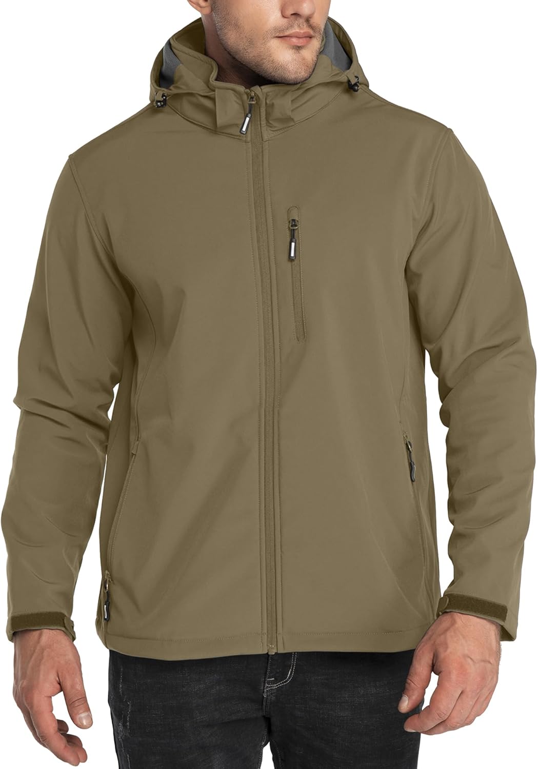 Outdoor Ventures Men's Lightweight Softshell Jacket for Winter