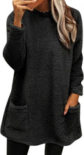Warm & Stylish Sherpa Fleece Tunic - Perfect for Cooler Days!
