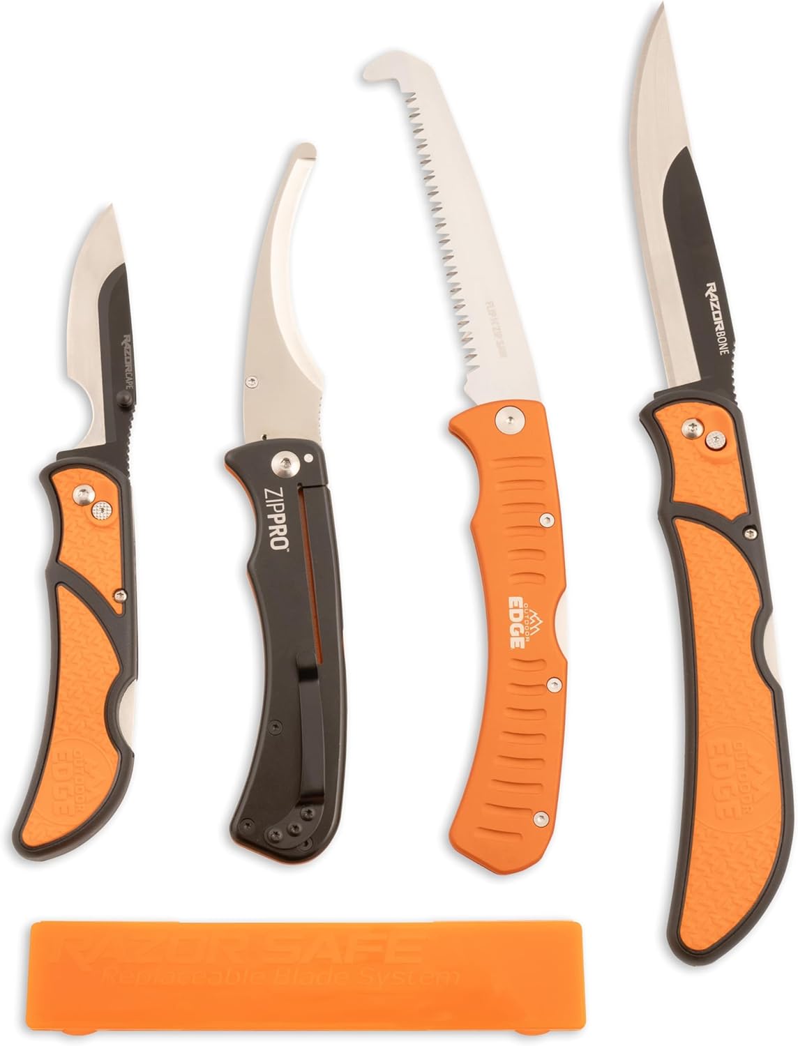 RazorGuide Pak Pro Hunting Knife Set with Bone Saw & Blades