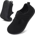 Womens Soft Cozy Coral Fleece Slippers - Wide Adjustable Comfort
