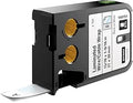 DYMO Laminated Wire Cable Wrap Labels 13/16 in x 1-9/16 in - Durable