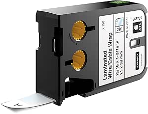 DYMO Laminated Wire Cable Wrap for Efficient Labeling Needs