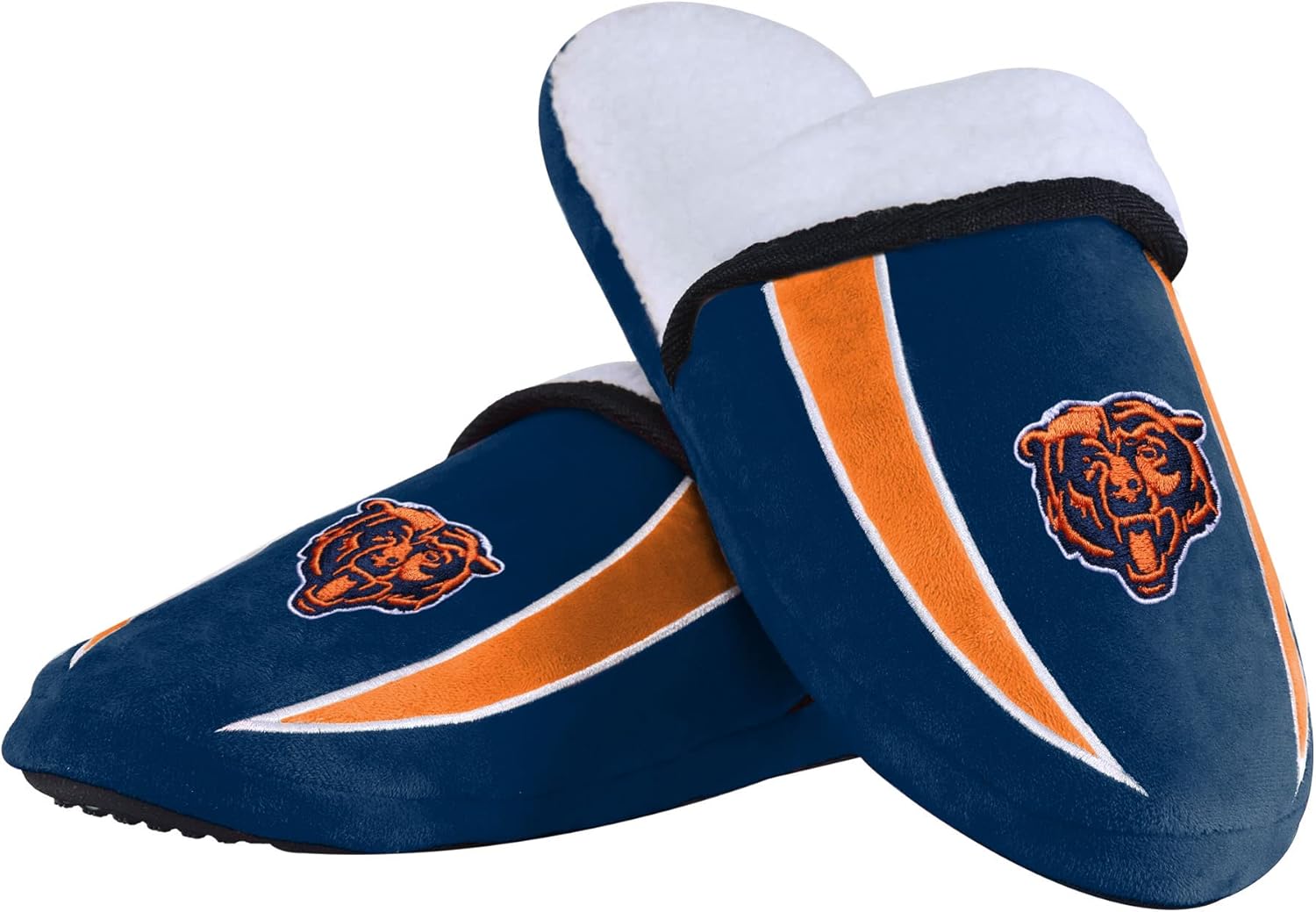 FOCO NFL Mens Football Team Logo Moccasin Slippers for Fans
