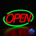 23 in x 12 in Green/Red LED OPEN Sign - Ultra Bright Remote Controlled