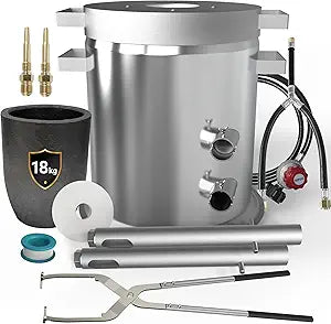 GongYi 18KG Propane Melting Furnace Kit for Metal Smelting