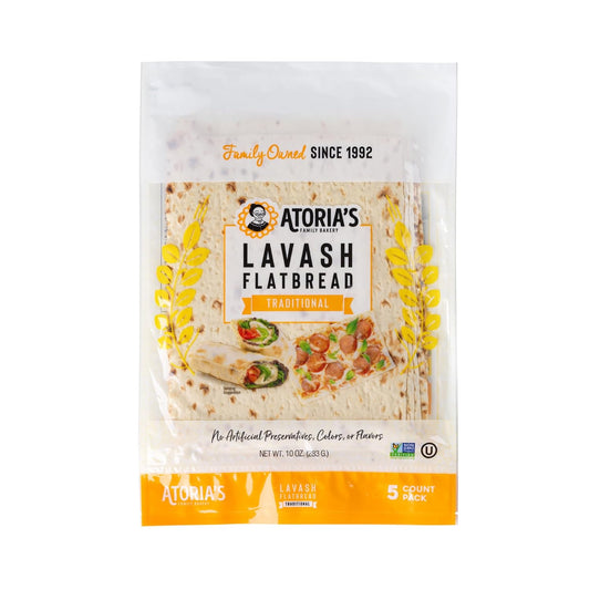 Atoria's Family Bakery Traditional Lavash Flatbread 10 Pack Review