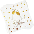 ST&JT Elegant Wedding Cocktail Napkins - Festive 3-Ply Cheers!