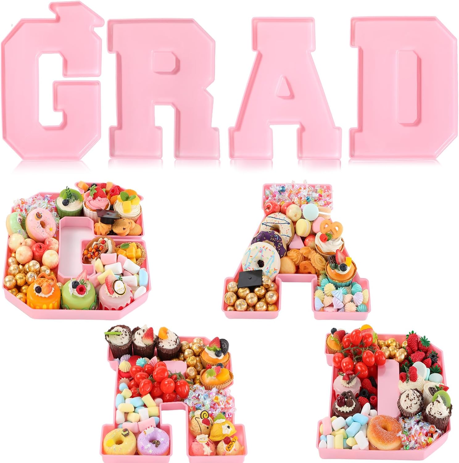 Fillable Graduation Plastic Numbers for Charcuterie Decor