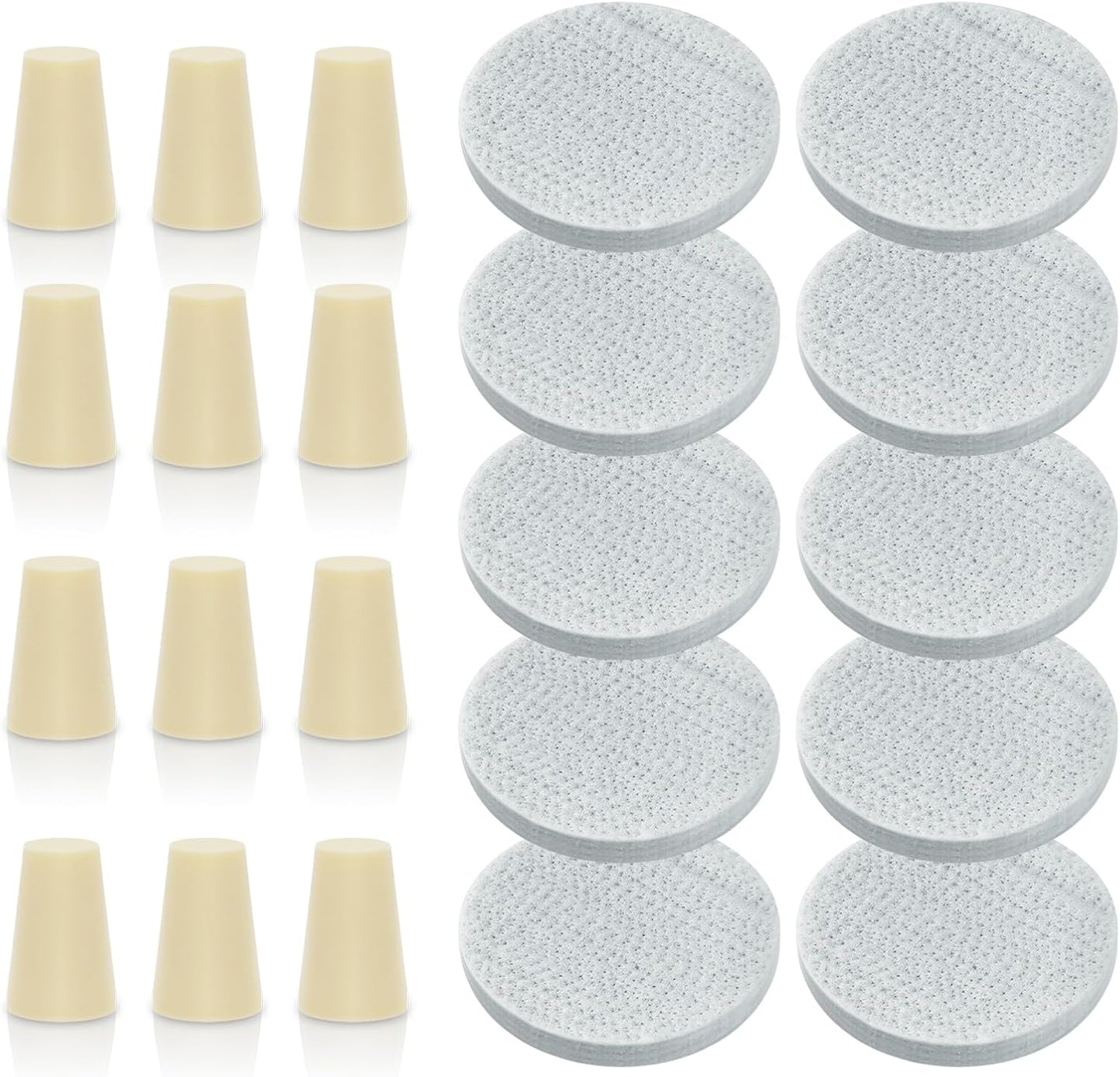 Premium Reusable Filters for Toddy Cold Brew - 10 Filters & 12 Stoppers by Alocs