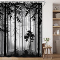 Gothic Forest Moon Shower Curtain - Farmhouse Decor 60x70
