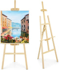 Wooden Easel for Painting Adjustable Stand - Holds Up to 42in