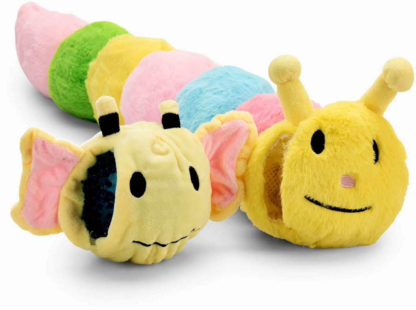 3 in 1 Multi-Layer Chew Toy for Active Dogs - Large Caterpillar