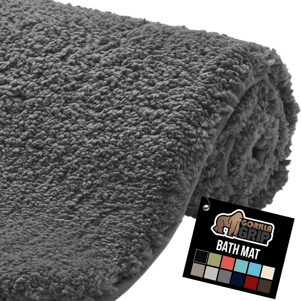GORILLA GRIP Bathroom Rugs: Ultra Soft Absorbent Mat for Comfort