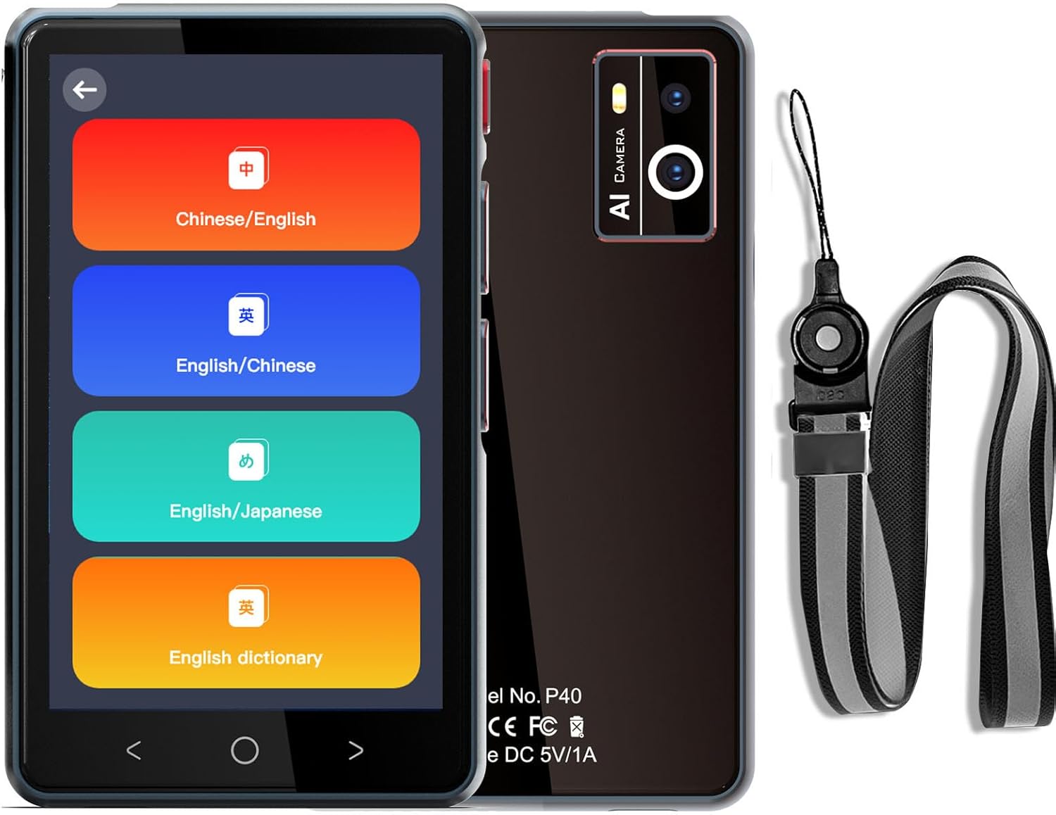 Language Translator Device with 4in HD Screen for Travel