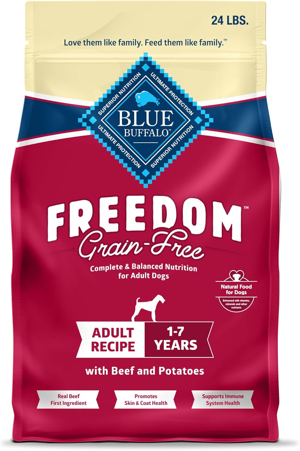 Blue Buffalo Freedom Grain-Free Dry Dog Food for Adult Dogs