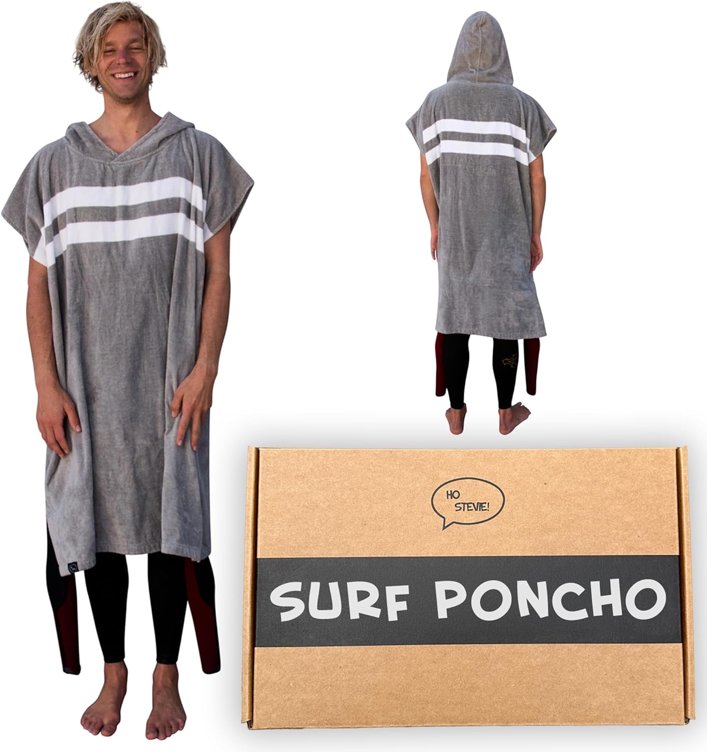 Ho Stevie! Surf Poncho - Warm, Soft, and Easy to Change In/Out