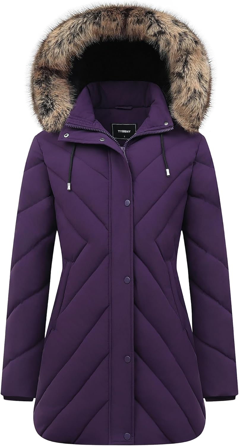 Women's Winter Coat Long Puffer Jacket - Waterproof Warm Thick