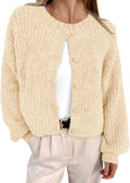 Cardigan Sweaters for Women Cropped Chunky Knit - Cozy Everyday Layer