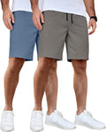 COOFANDY Men's Casual Cotton Drawstring Shorts - Lightweight Comfort