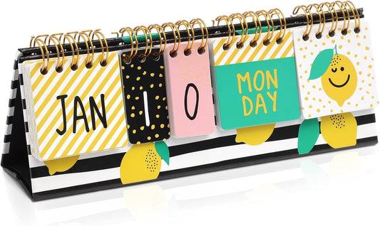 Perpetual Flip Desk Calendar: Organize in Style!