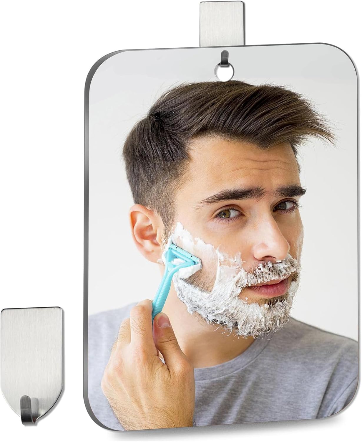 Unbreakable Shave Mirror - Wall Hanging - 11x8 Inches
