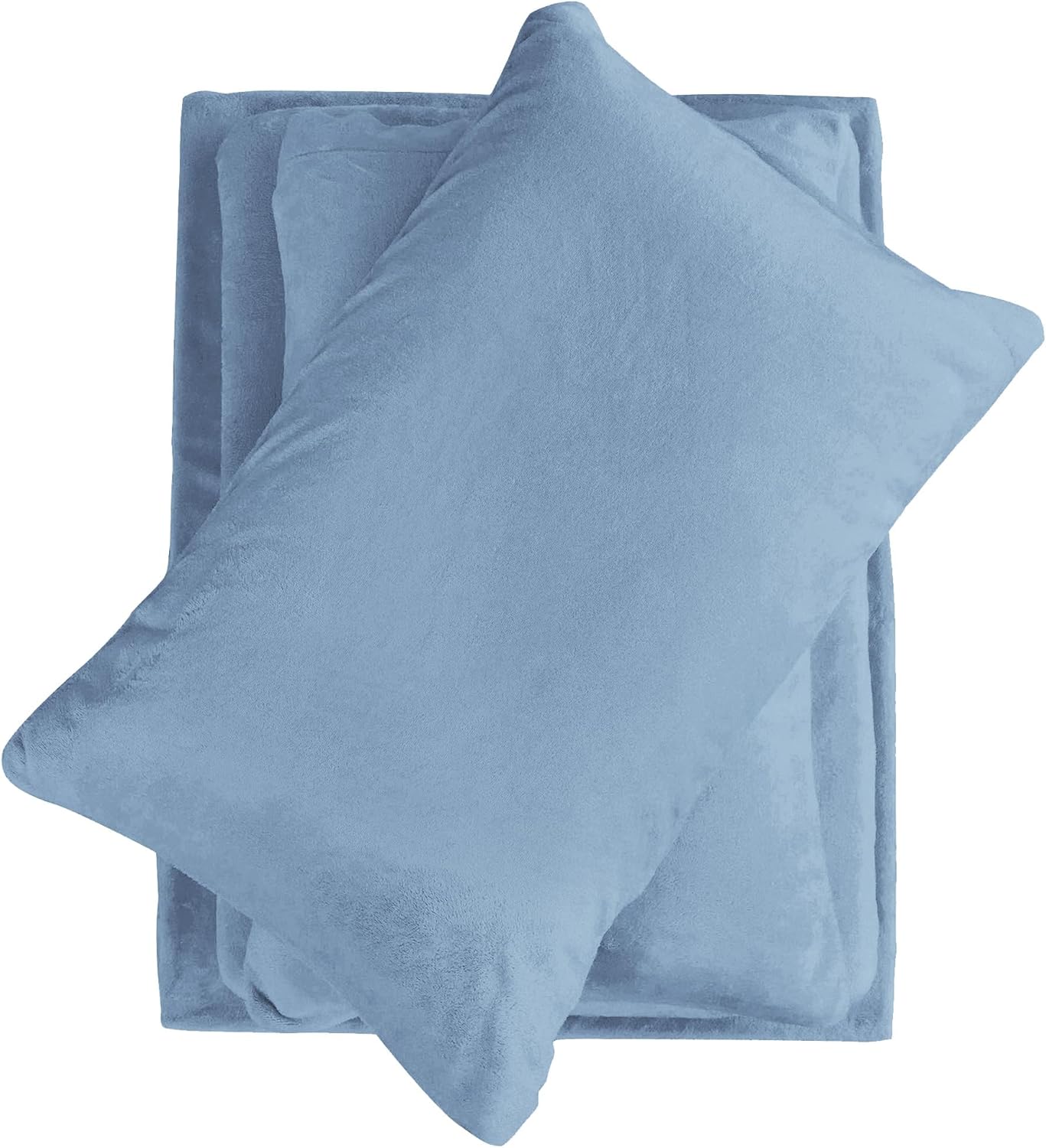 Softan Micro Fleece Bed Sheet Set for Cozy Comfort in Baby Blue