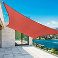 8ftx10ft Sun Shade Sail Rectangle Canopy Sunshade UV Block - Rust Red