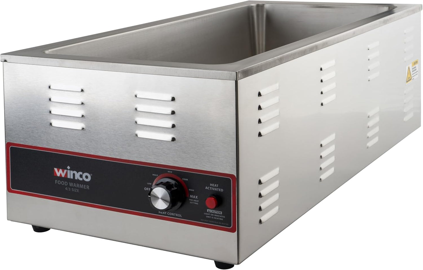 Winco Electric Portable Food Pan Warmer for Catering Needs
