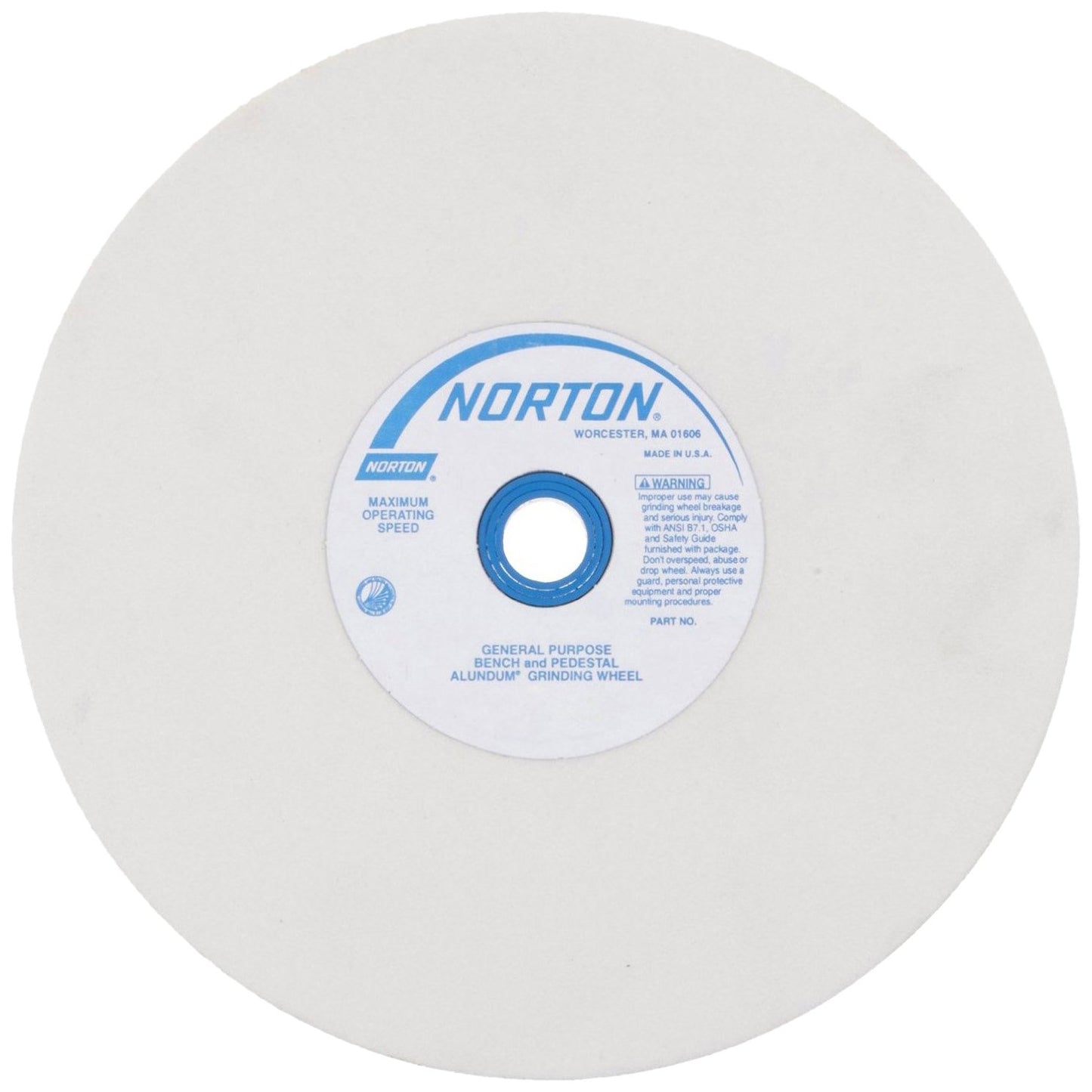 Norton Premium 8 Inch Grinding Wheel for Bench and Pedestal Use