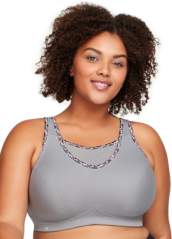 Glamorise Women's Full Figure No Bounce Plus Size Sports Bra