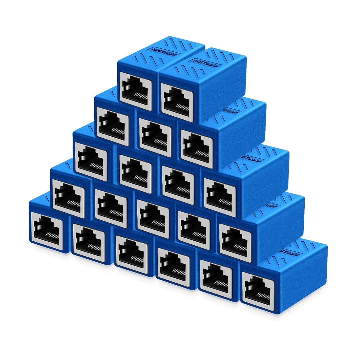 RJ45 Coupler for Ethernet Cable Extender - 20 PCS Blue
