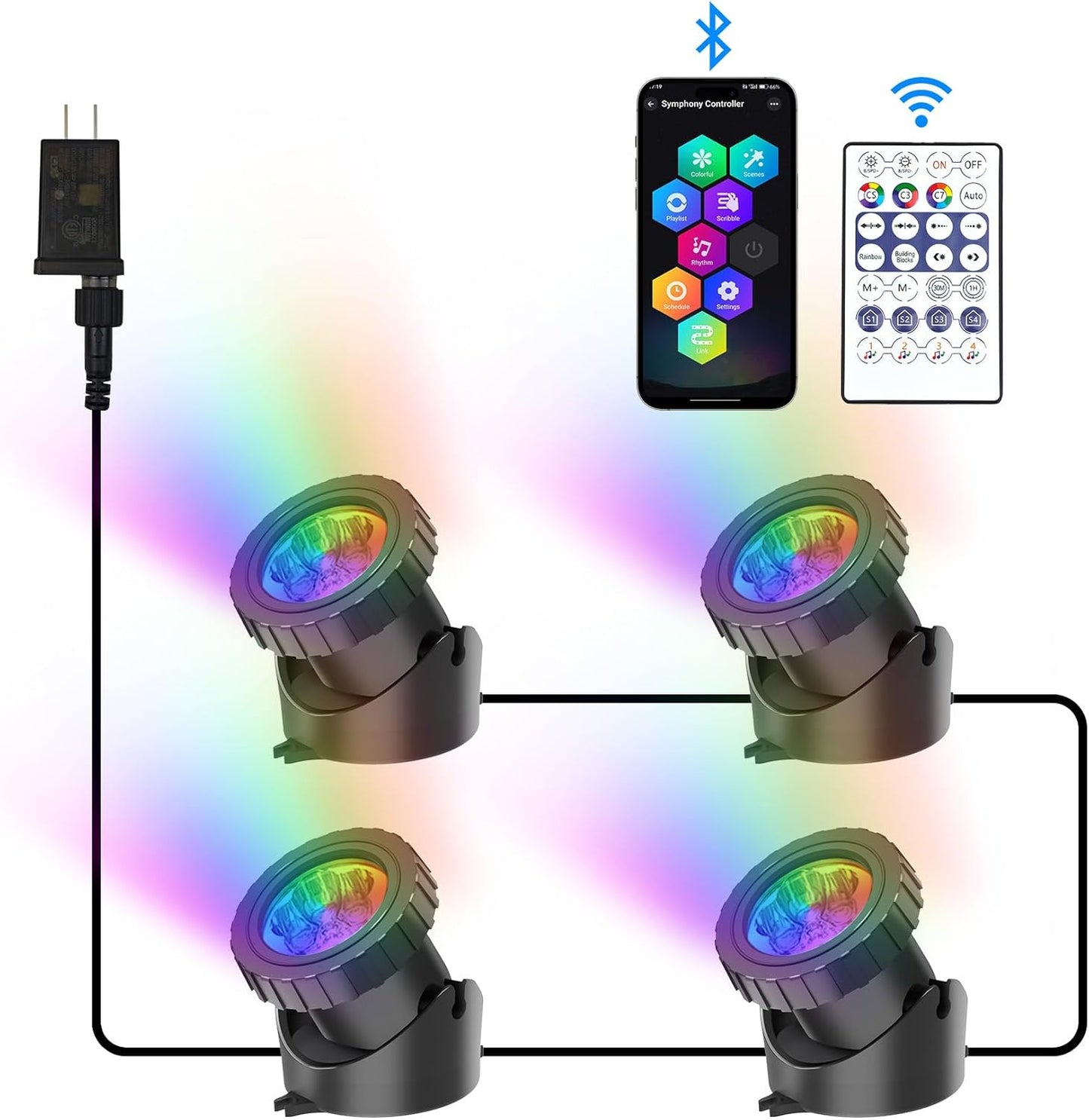RGB Underwater Pond Lights for Stunning Garden and Pool Effects