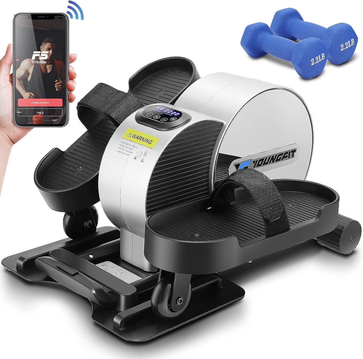 YOUNGFIT Seated Elliptical: Remote Control Leg Exerciser