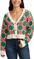 Womens Knit Cropped Christmas Sweaters - Festive Tailored Pullovers