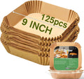 125 Large Air Fryer Liners: Oil-Proof & Water-Proof