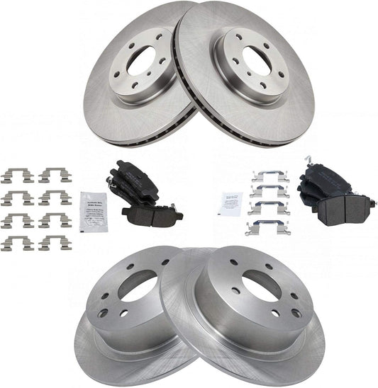 TRQ Brake Pad & Rotor Kit for Nissan Altima and Maxima