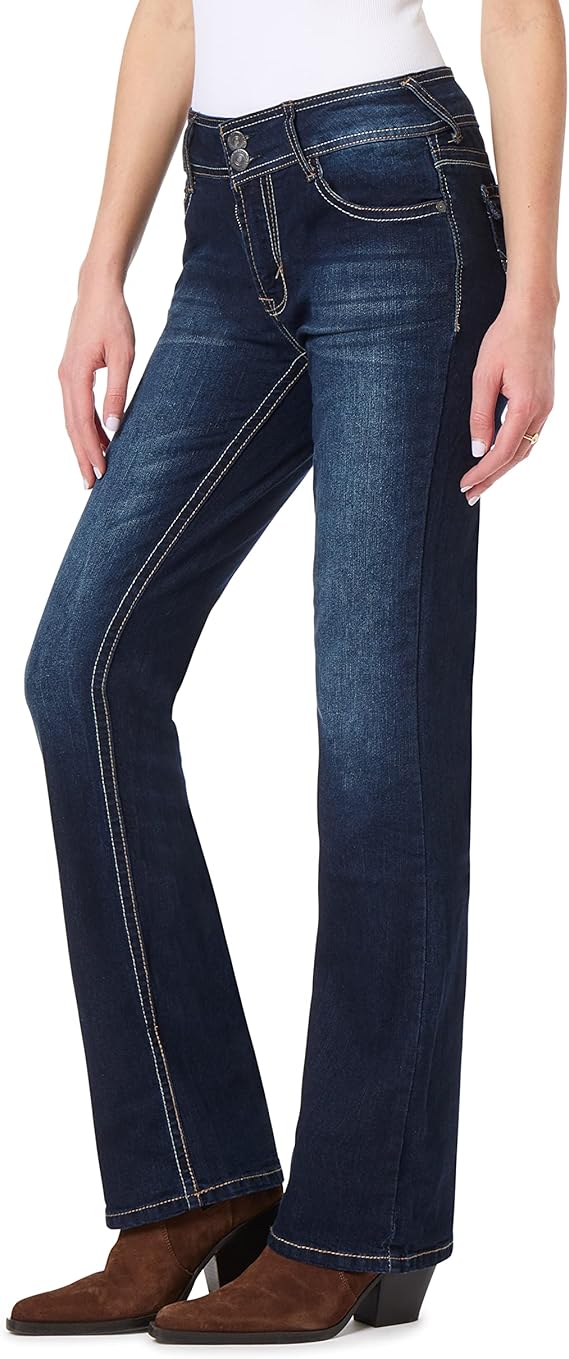 WallFlower Women's Luscious Curvy Bootcut Mid-Rise Jeans Review
