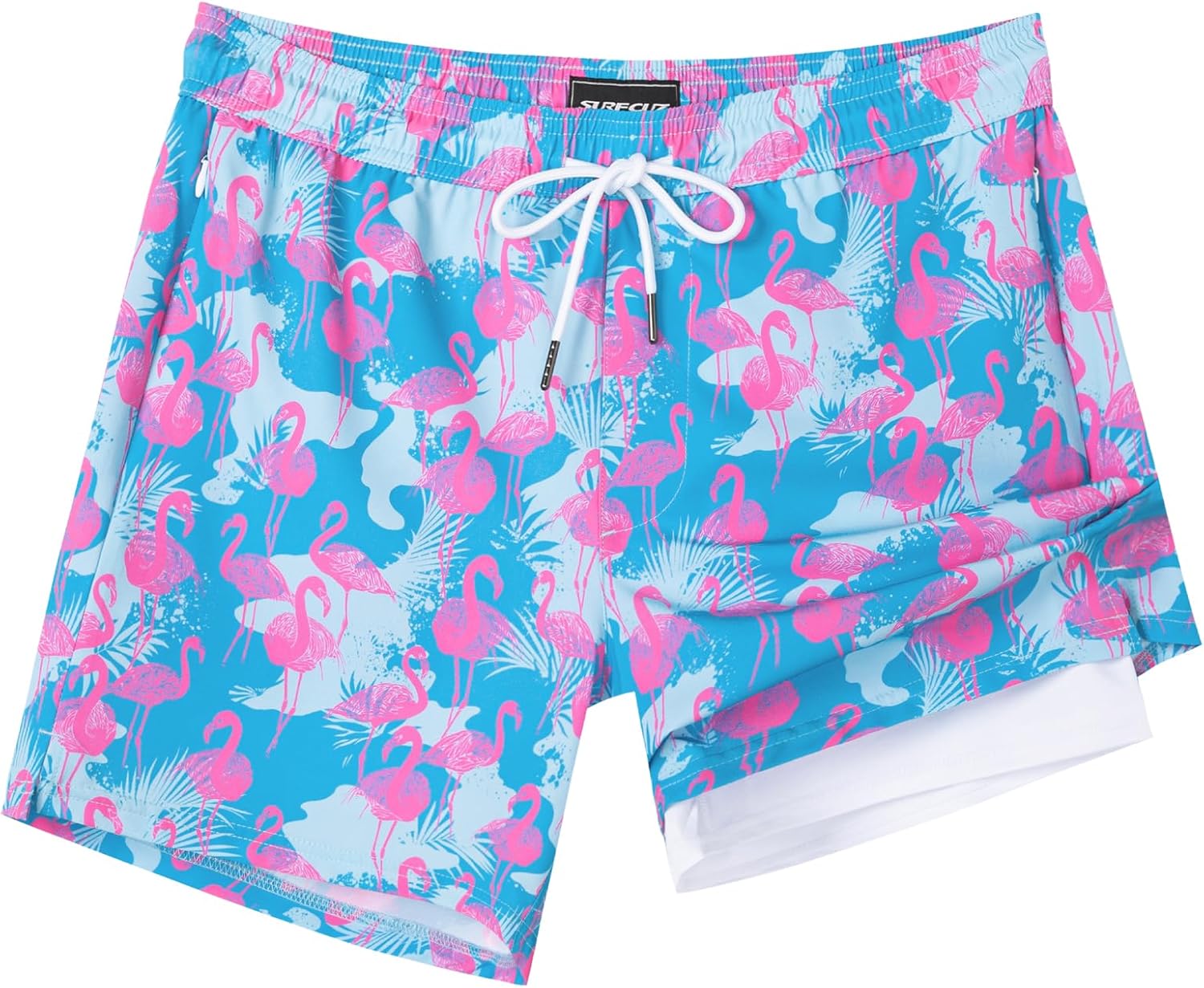 Mens Swim Trunks with Compression Liner for Ultimate Comfort