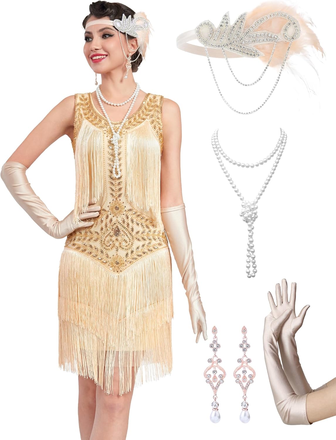 1920s Flapper Dresses for Women - Elegant Great Gatsby Style