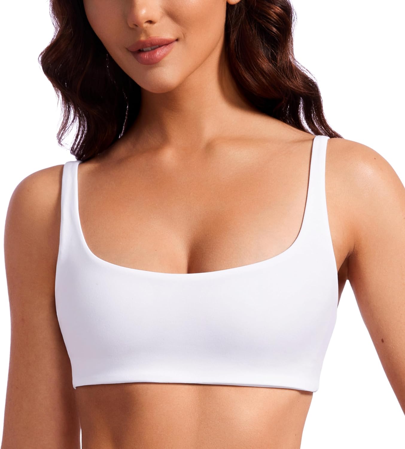 CRZ YOGA Butterluxe Wireless Sports Bra - Comfortable Low Coverage