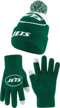 Ultra Game NFL Super Soft Winter Beanie & Warm Touch Screen Gloves