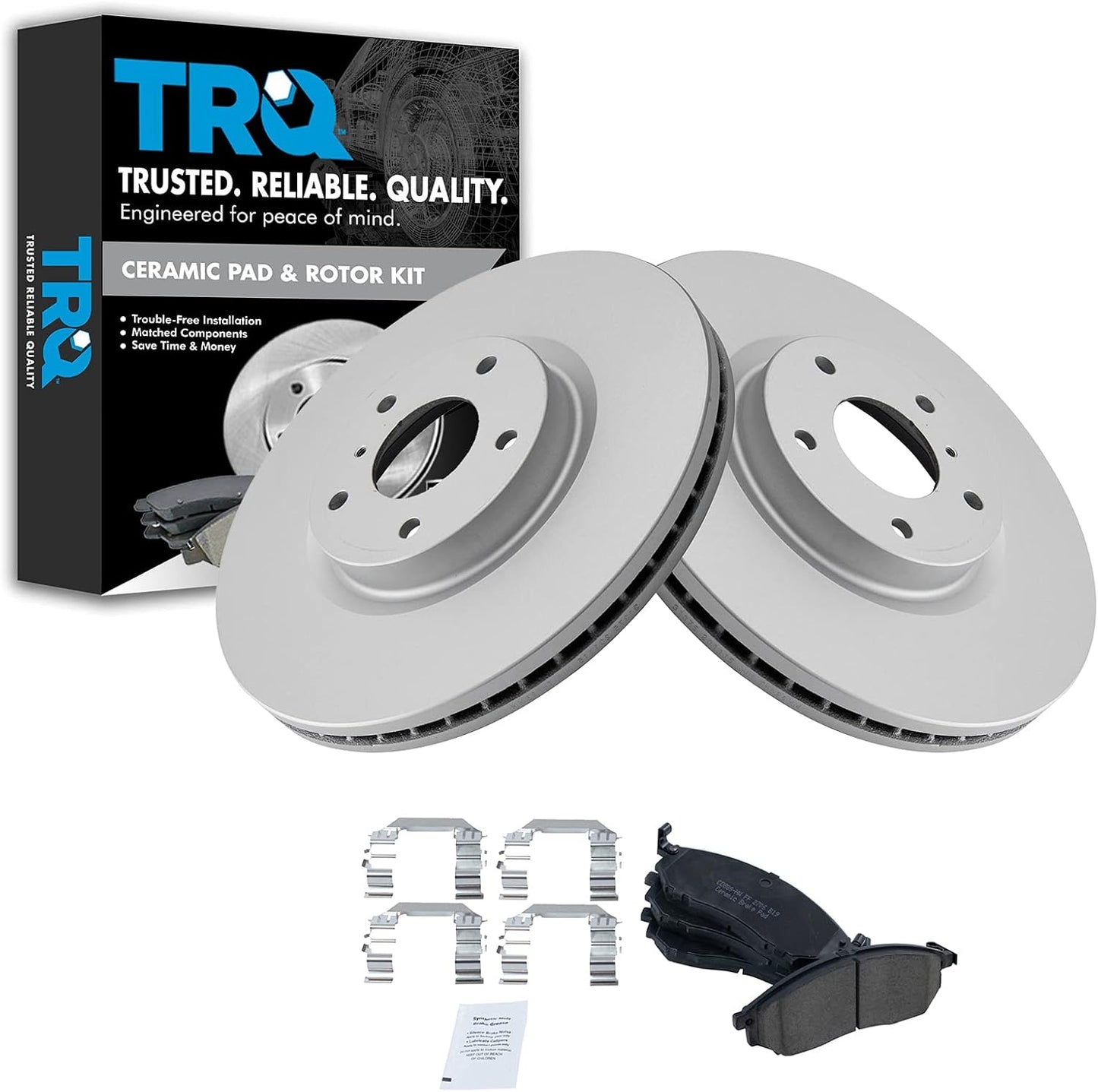 TRQ Front Ceramic Disc Brake Pads & G-Coated Rotors Kit Review