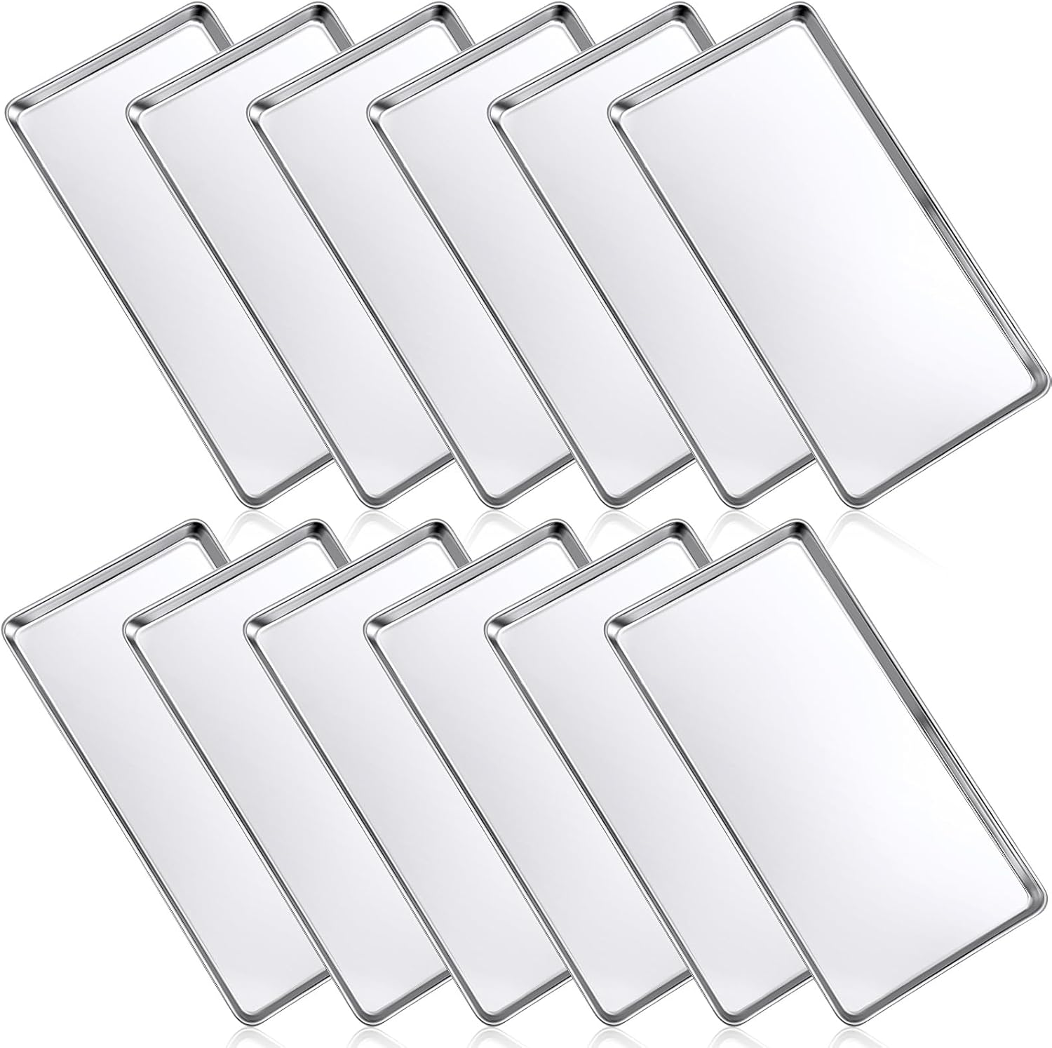 Mimorou 12 Pcs Baking Sheet Set for Professional Cooking Needs