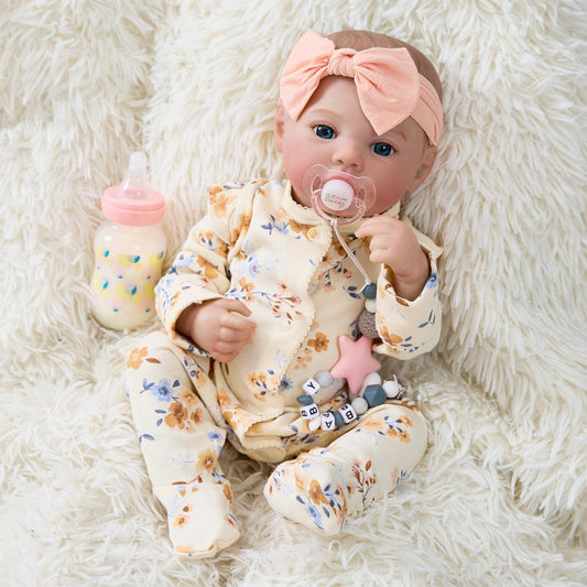 17 Inch Realistic Reborn Baby Girl Doll Zoey for Kids Age 3