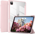 Pink Transparent iPad Pro 11 Case with Pencil Holder