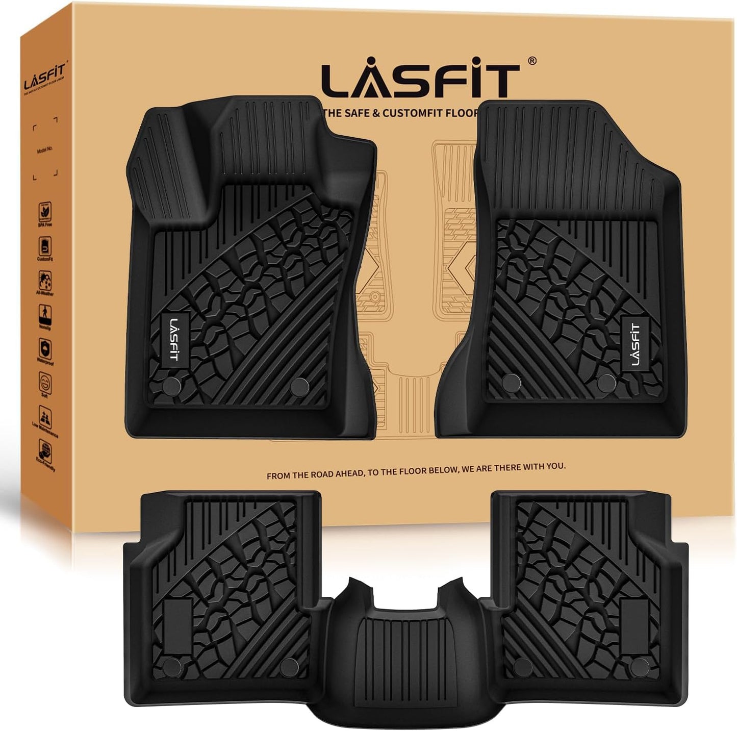 Custom Fit Floor Mats for Jeep Compass 2017-2025 All Weather