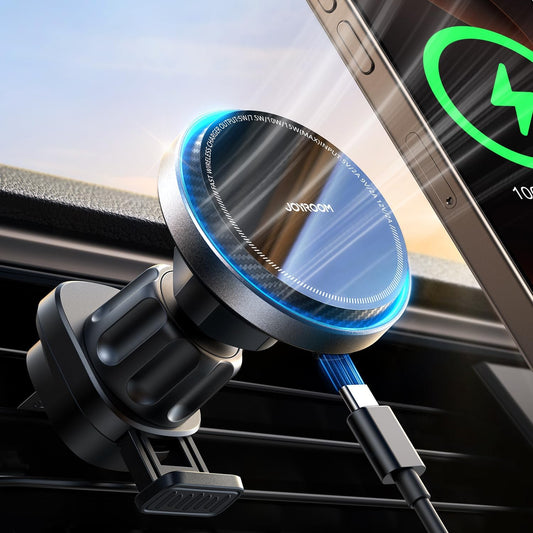 JOYROOM 15W Fast Wireless Car Charger - Stay Cool on the Go!