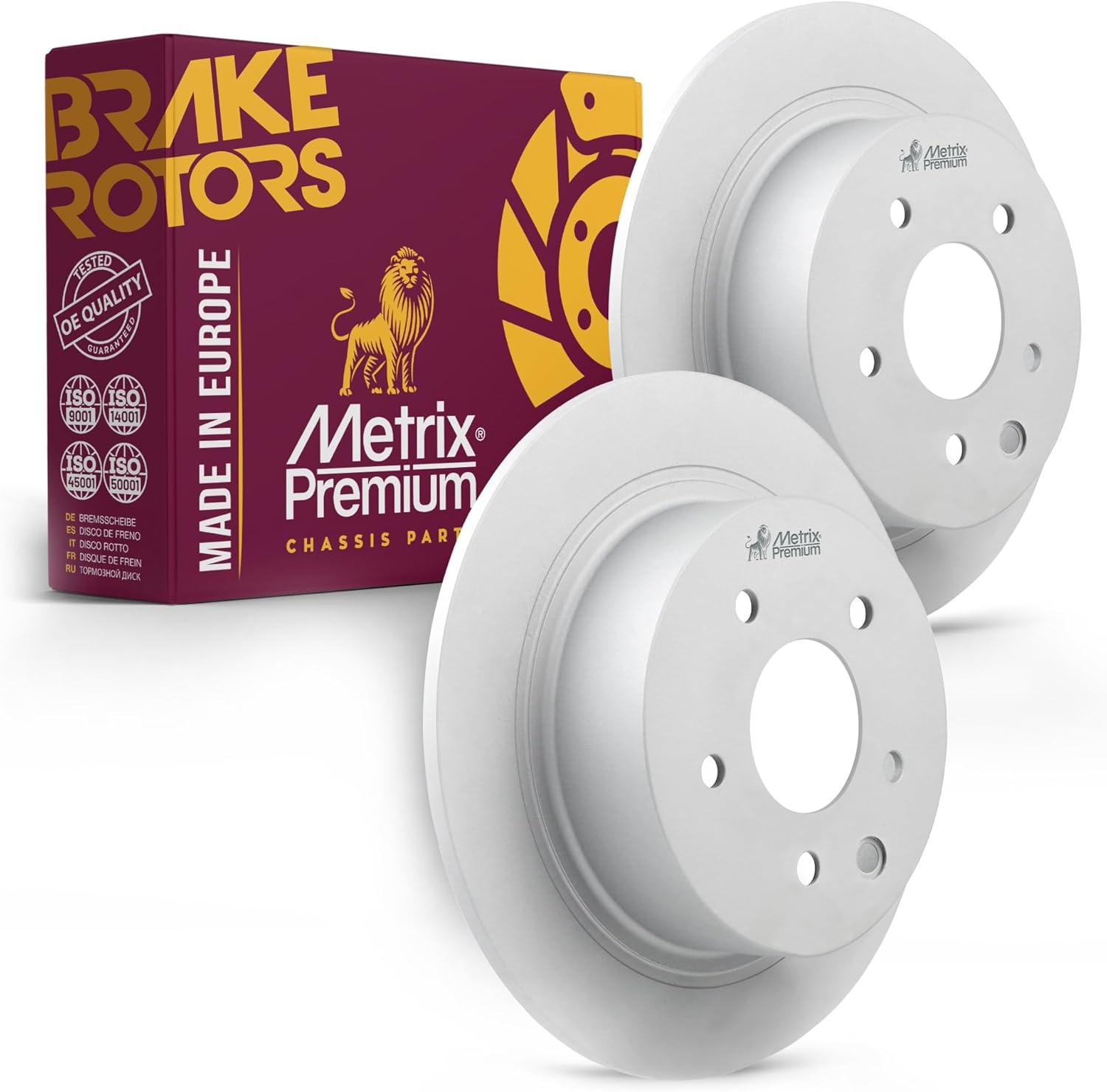 Metrix Premium Chassis Parts Rear Coated Solid Brake Rotor